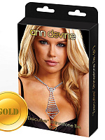     EXECUTIVE Rhinestone Tie Ann Devine DIA-26-GLD   
